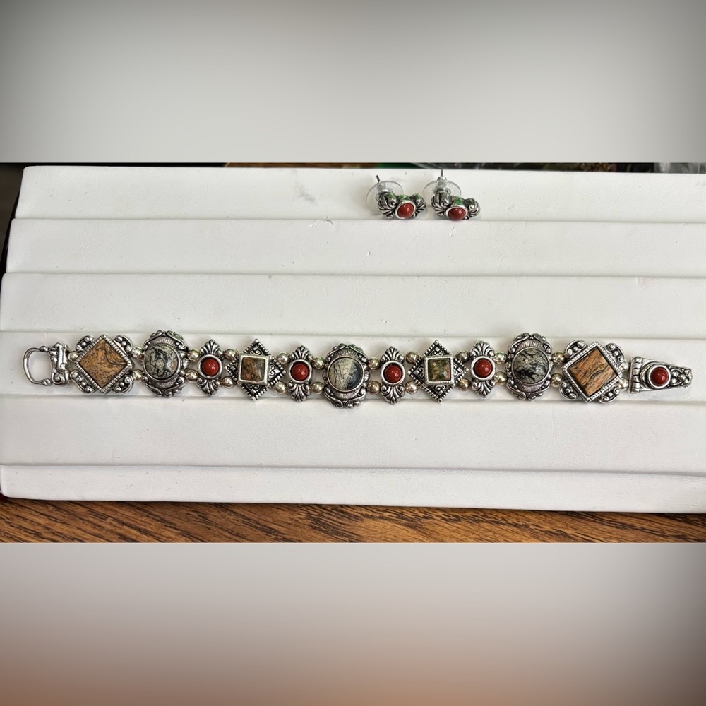 Vintage Premier Designs Bracelet and Earrings